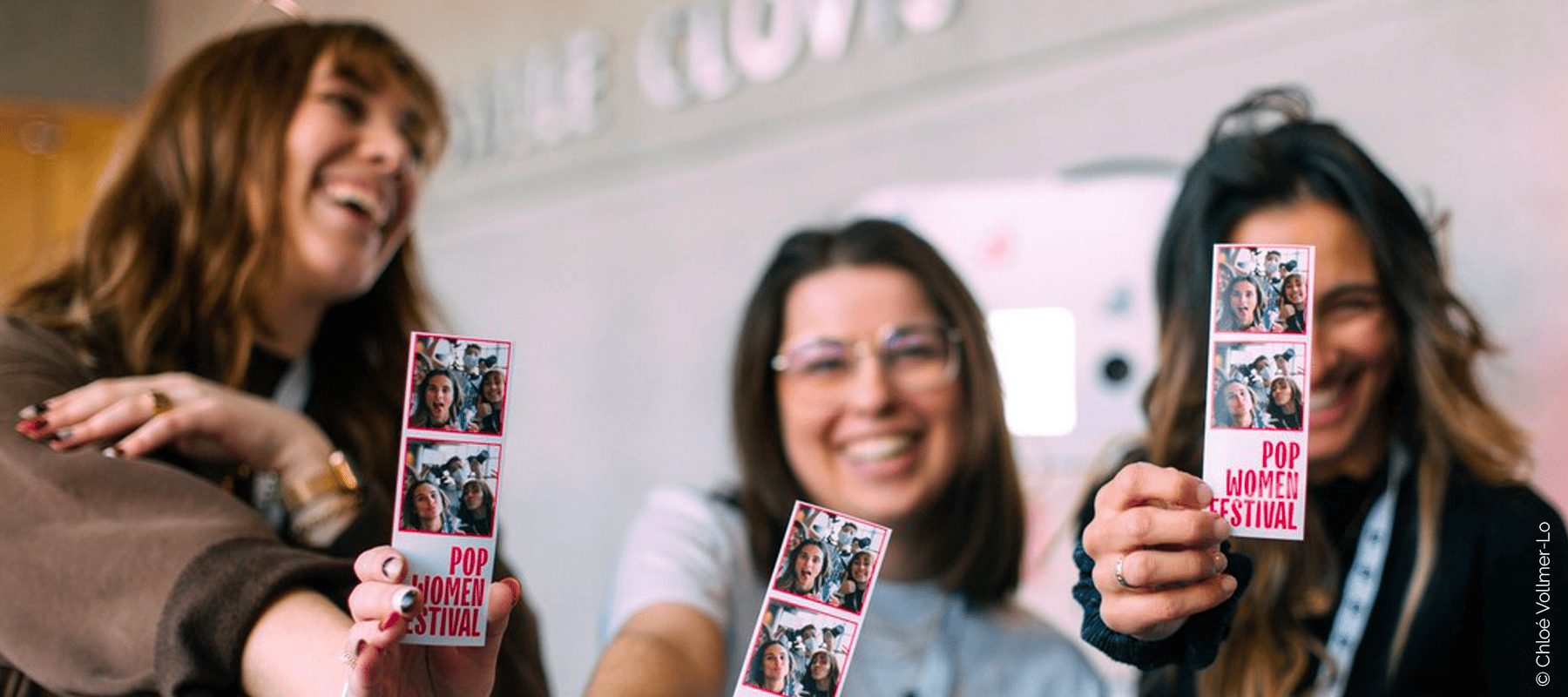 Photo de couverture des bénévoles durant l'édition 2022 du Pop Women Festival