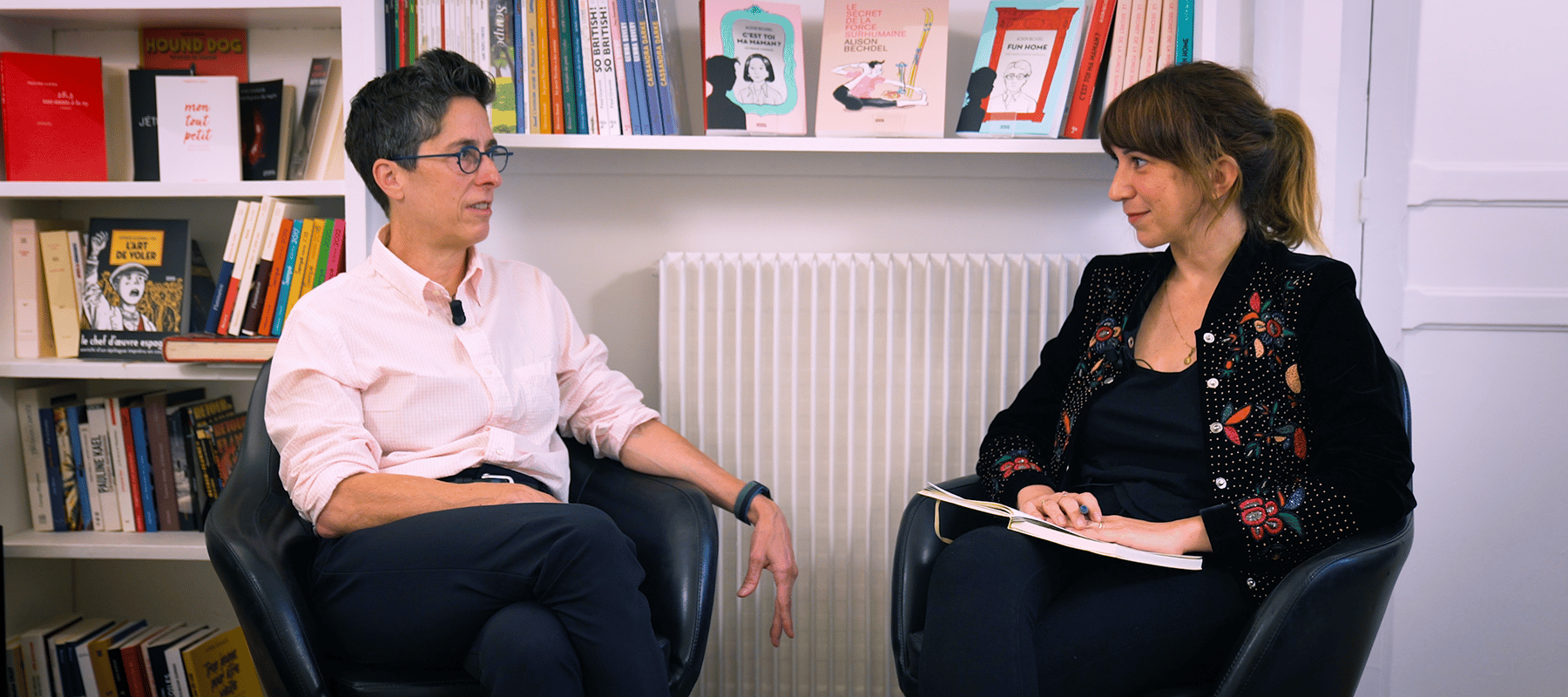 Couverture de l'interview entre Pénélope Bagieu et Alison Bechdel pour le Pop Women festival